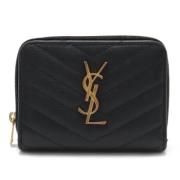 Saint Laurent Vintage Pre-owned Laeder plnbcker Black, Dam