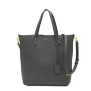 Yves Saint Laurent Vintage Pre-owned Laeder handvskor Gray, Dam