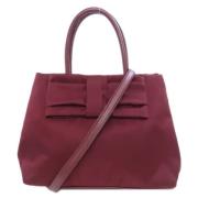 Prada Vintage Pre-owned Nylon prada-vskor Red, Dam