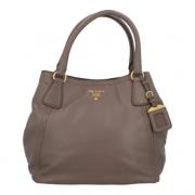 Prada Vintage Pre-owned Laeder handvskor Brown, Dam