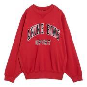 Anine Bing Crewneck Sweatshirt för kvinnor Red, Dam