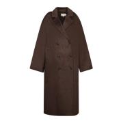 Loulou Studio Brun Kappa för Kvinnor Aw24 Brown, Dam