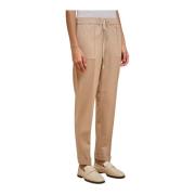 Liviana Conti Milano Stitch Joggingbyxor med elastisk midja Brown, Dam