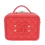 Chanel Vintage Pre-owned Laeder chanel-vskor Red, Dam