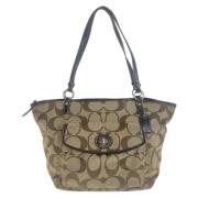 Coach Pre-owned Pre-owned Canvas axelremsvskor Brown, Dam