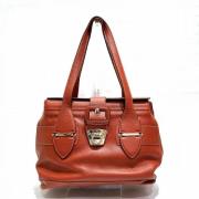 Salvatore Ferragamo Pre-owned Pre-owned Laeder totevskor Orange, Dam