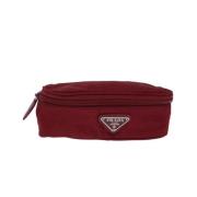 Prada Vintage Pre-owned Nylon prada-vskor Red, Dam