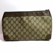 Gucci Vintage Pre-owned Canvas handvskor Beige, Dam