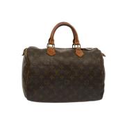 Louis Vuitton Vintage Pre-owned Canvas handvskor Brown, Dam