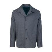 PS By Paul Smith Casual Overshirt med Kontrastfoder Gray, Herr