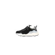 RUN OF Ripstop Mocka Sneakers med Snörning Black, Herr