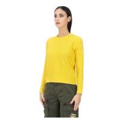 Gaëlle Paris Gul Crew Neck Sweater Yellow, Dam