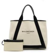 Balenciaga Vintage Pre-owned Canvas totevskor White, Dam