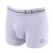 Jeckerson Stretchboxershorts med tryckt logotyp Gray, Herr