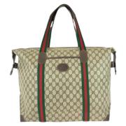 Gucci Vintage Pre-owned Canvas totevskor Beige, Herr