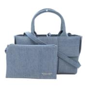 Bottega Veneta Vintage Pre-owned Denim totevskor Blue, Dam