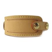 Louis Vuitton Vintage Pre-owned Laeder armband Brown, Dam