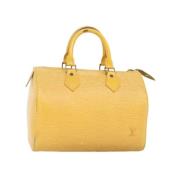 Louis Vuitton Vintage Pre-owned Laeder handvskor Yellow, Dam