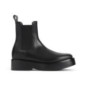 Bottega Veneta Svarta Ankelboots för Män Black, Herr