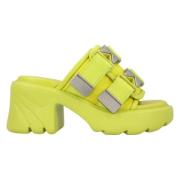 Bottega Veneta Laeder mules Yellow, Dam