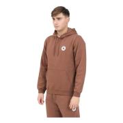 Converse Brun hoodie med Chuck Taylor-patch Brown, Herr