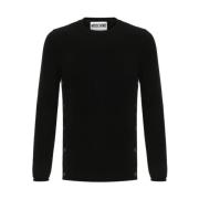 Moschino Stiliga Sweaters för Trendiga Looks Black, Herr