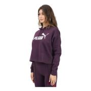 Puma Essentials Lila Hoodie Dam Sportig Stil Purple, Dam