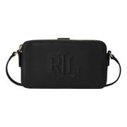 Ralph Lauren Svart Medium Crossbody Plånbok Väska Black, Dam