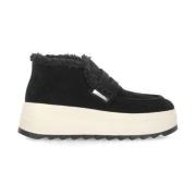 ASH Svart Mocka Läder Loafer Kvinna Black, Dam