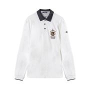 Aeronautica Militare Vit Polotröja Elegant Mångsidig Chic White, Herr