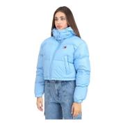 Tommy Jeans Alaska Puffer Jacka i Ljusblå Blue, Dam