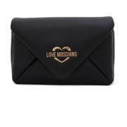 Love Moschino Stoppad Mini Väska med Multifunktionsfickor Black, Dam