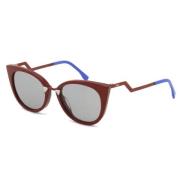 Fendi Vintage Pre-owned Tyg solglasgon Red, Dam