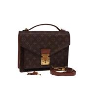 Louis Vuitton Vintage Pre-owned Canvas handvskor Brown, Dam