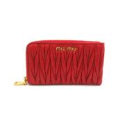 Miu Miu Pre-owned Pre-owned Laeder hem-och-kontorstillbehr Red, Dam