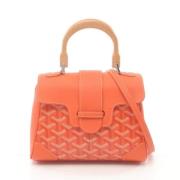 Goyard Vintage Pre-owned Laeder handvskor Orange, Dam