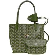 Goyard Vintage Pre-owned Canvas axelremsvskor Green, Dam