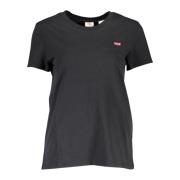 Levi's Snygg Svart Logot-shirt Black, Dam