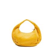 Bottega Veneta Vintage Pre-owned Laeder axelremsvskor Yellow, Dam