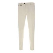 Paolo Pecora Beige Chino Byxor Slim Fit Beige, Herr