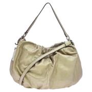 Dolce & Gabbana Pre-owned Pre-owned Laeder handvskor Beige, Dam