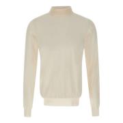 Paolo Pecora Beige Ull Turtleneck Tröja Beige, Herr