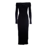 Rotate Birger Christensen Svart Off Shoulder Rotate Klänning Black, Da...