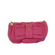 Prada Vintage Pre-owned Nylon prada-vskor Pink, Dam