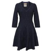 Alaïa Polyester klnningar Blue, Dam