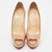 Christian Louboutin Pre-owned Pre-owned Tyg klackskor Beige, Dam