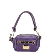 Dolce & Gabbana Pre-owned Pre-owned Laeder axelremsvskor Purple, Dam