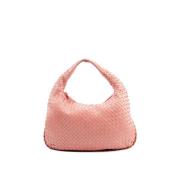 Bottega Veneta Vintage Pre-owned Laeder axelremsvskor Pink, Dam