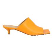 Bottega Veneta Laeder mules Orange, Dam