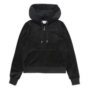 Juicy Couture Svart Jewel Robertson Hoodie Black, Dam